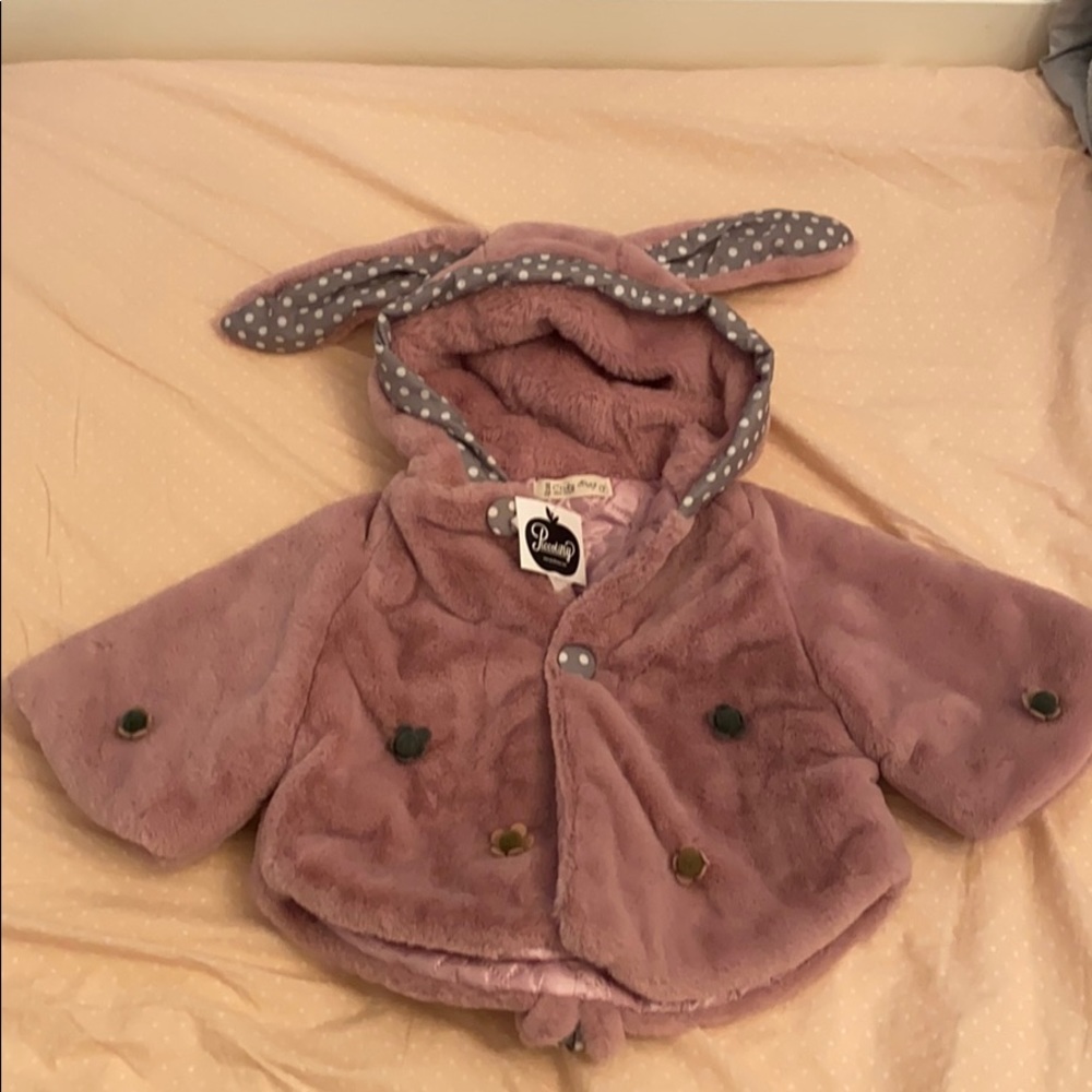 Piccoli NY Bunny Rabbit Cape Coat Jacket sz 2 NWT